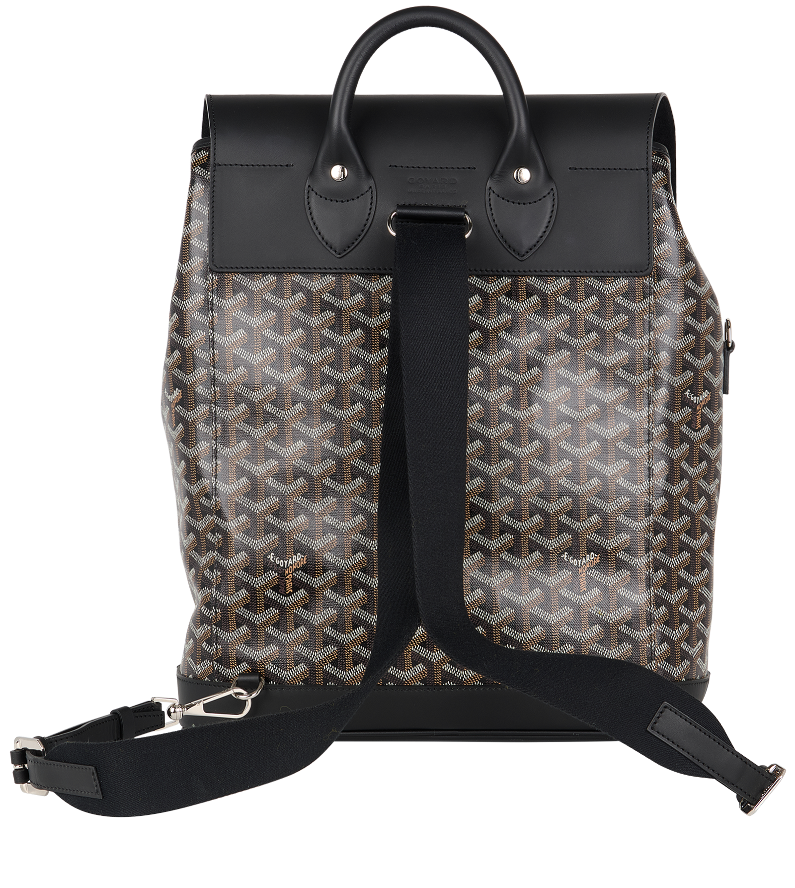 Alpin MM Backpack, &pound;3,100, Handbags, Black/Brown, Canvas, Back view